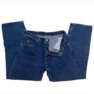 Wrangler Hero Premium Quality Blue Jeans 100% Cotton Men Size 34 x 29